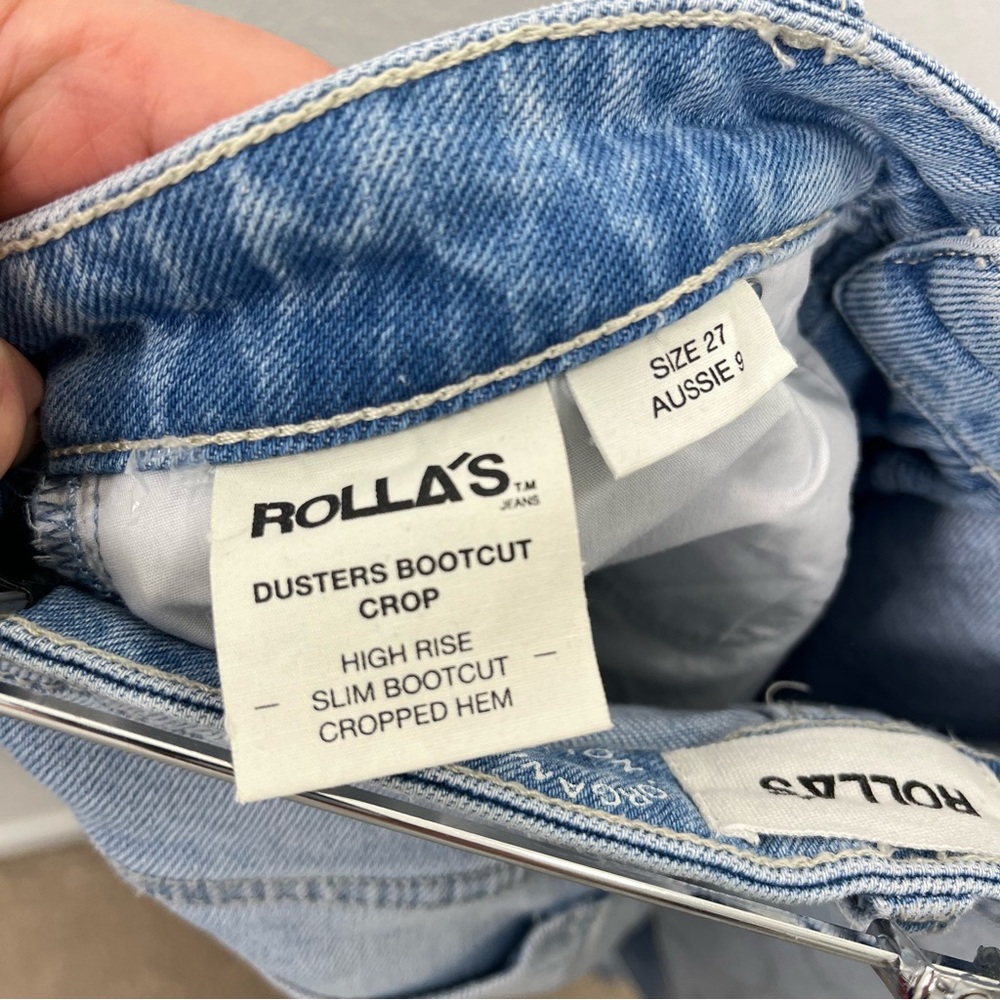 ROLLA'S Women’s Duster’s Bluebird Crop Bootcut Jeans size 27 - Picture 5 of 10